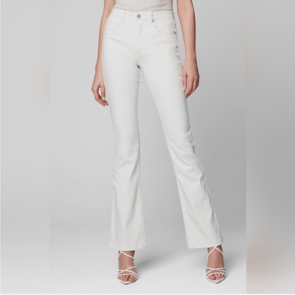 NWT Blank NYC White The Hoyt High-Rise Mini Flare Denim Jeans | Size 29 - Picture 1 of 9